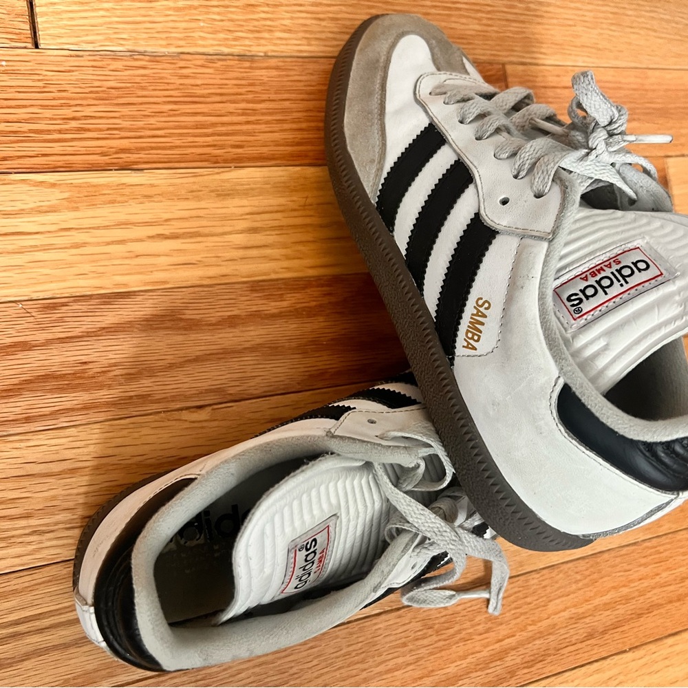 Adidas Samba Black White Gray Sneakers